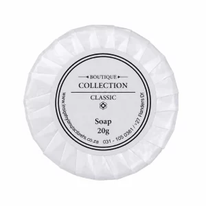 Boutique White Round 20g Soap Bars (500 Pack)