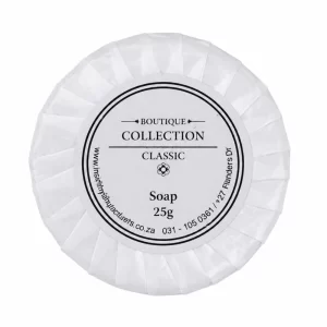 Boutique White Round 25g Soap Bars (500 Pack)